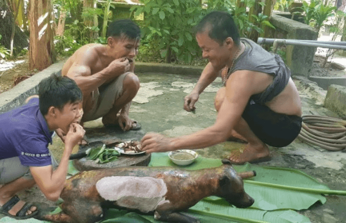 mơ thấy ăn thịt chó